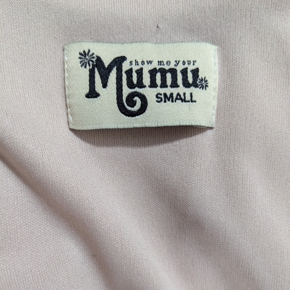 Show Me Your Mumu Light Pink Sophia Wrap Dress Size S - Picture 3 of 4